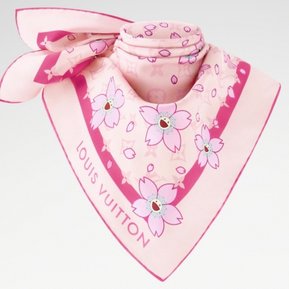 Pink Floral Women's Scarf